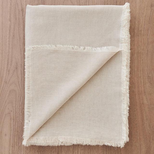 Frayed Linen Tablecloth