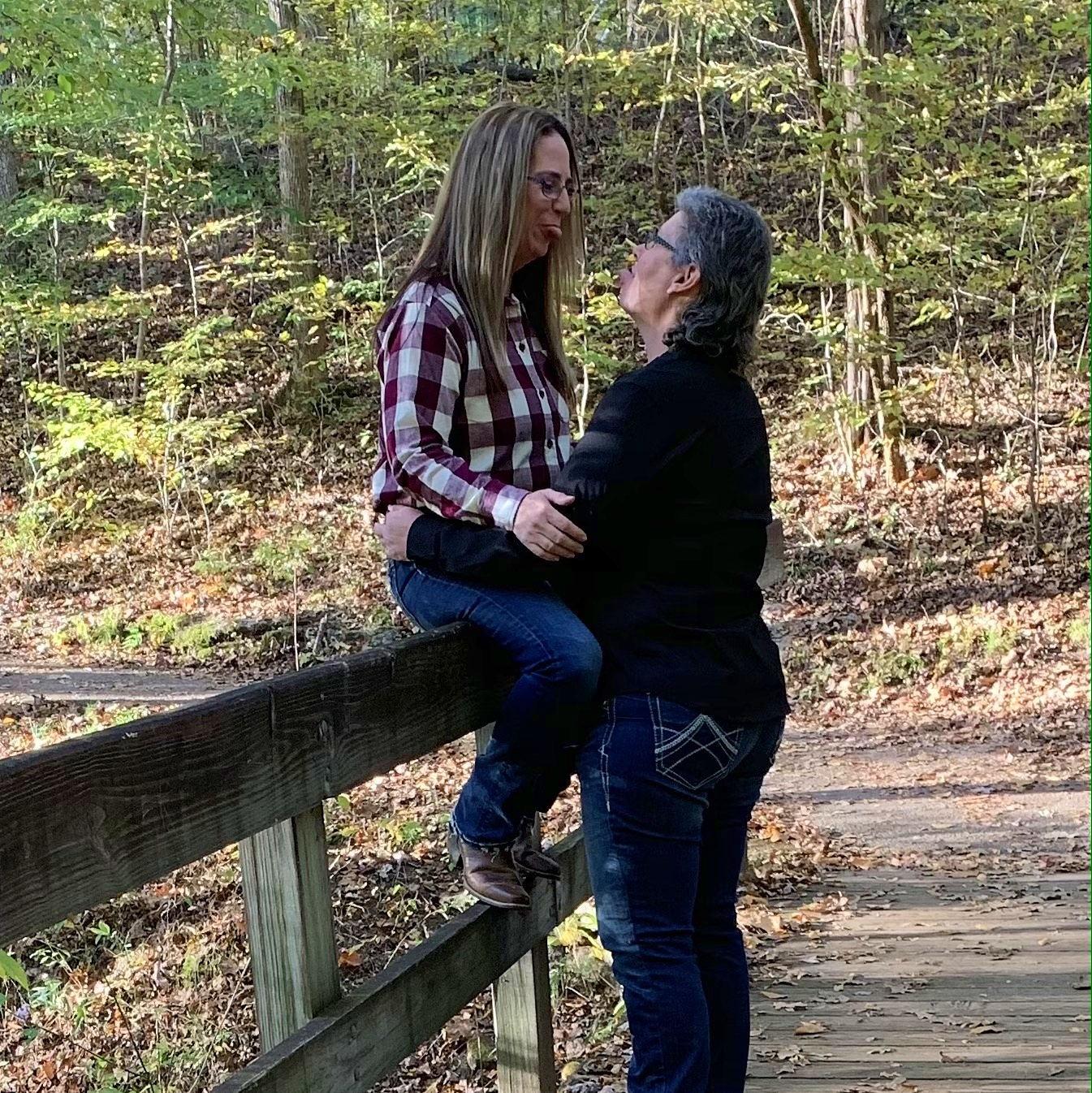 Taking some fall pictures.