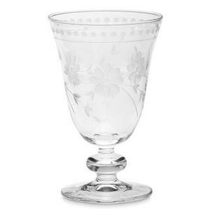 Vintage Etched Water Glasses, Set of 4