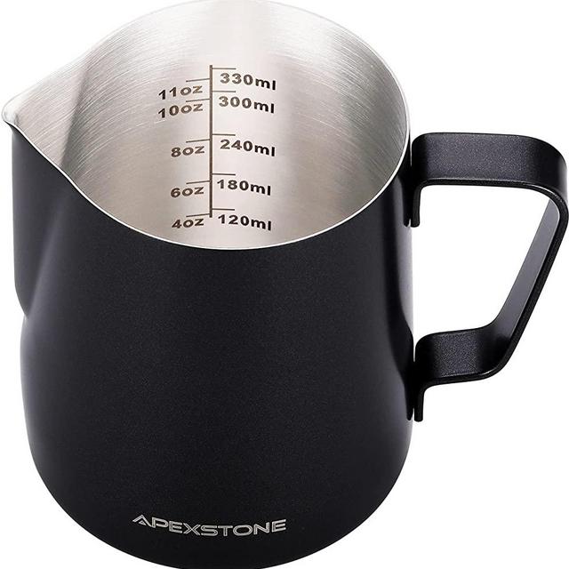 Bellemain Milk Frothing Pitcher 12 oz, Espresso Steaming Pitcher, Small  Milk Pitcher for Espresso Machine, Milk Frothing Cup, Stainless Steel Milk Frother  Cup