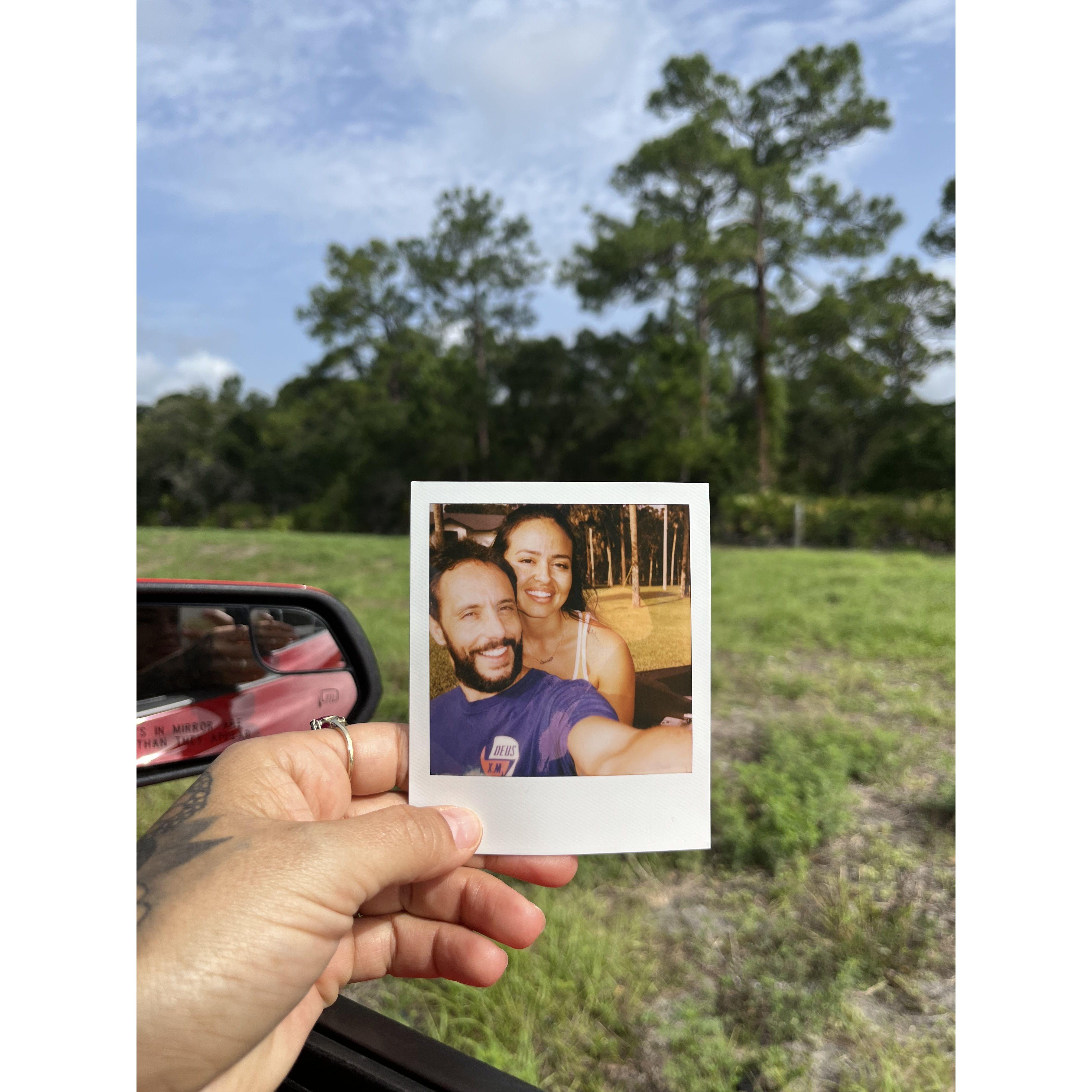 Day 1 of our 10 day road trip from Miami up to North Carolina and back. We were "just friends", but not for long.