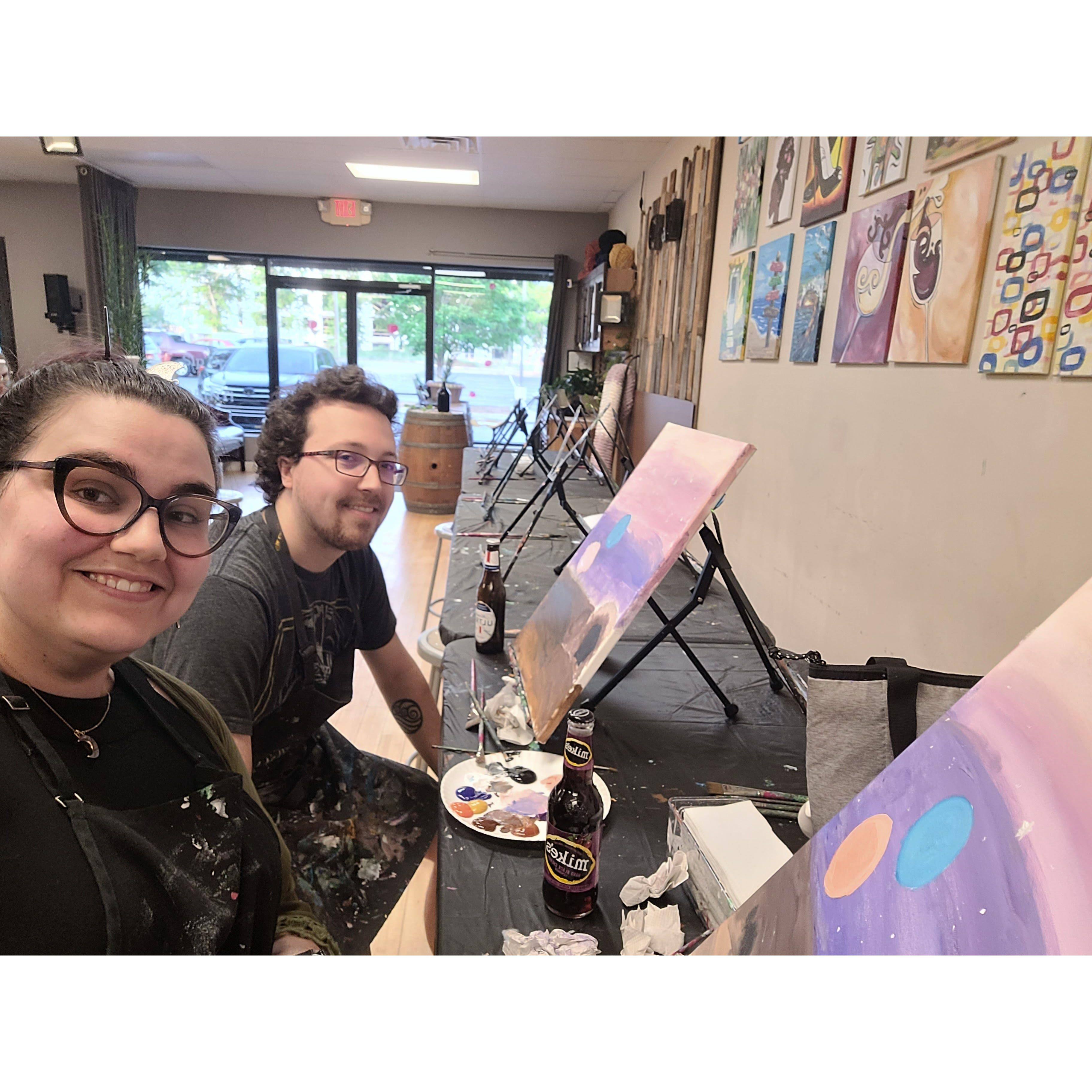 2022- May the Fourth be with You Wine and Paint