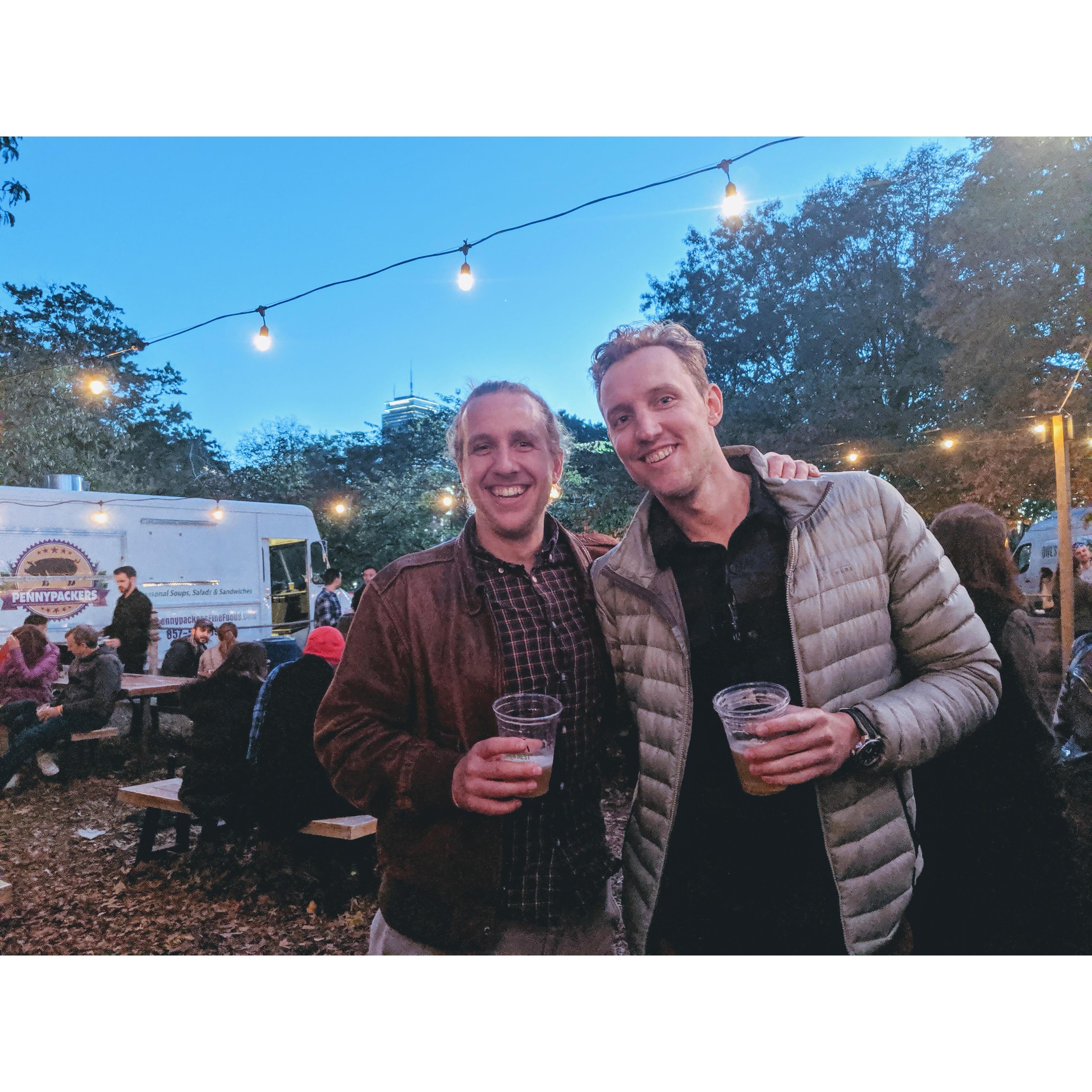 Rob and Andrew, Boston 2019