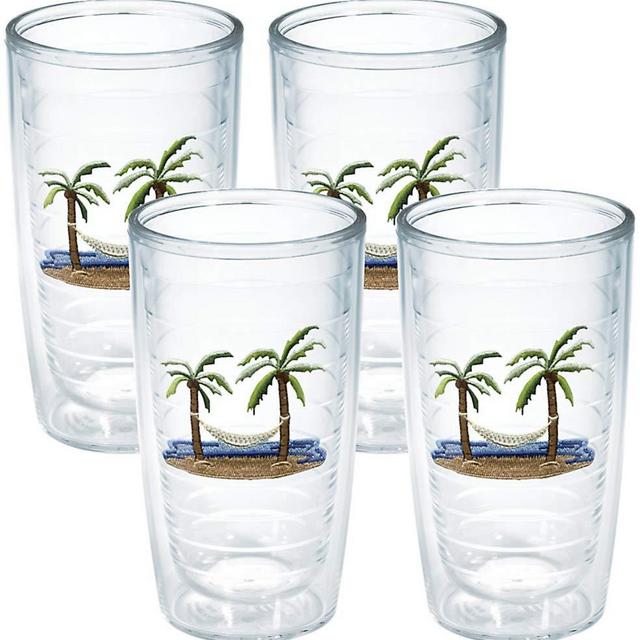 Tervis Tumbler Palm and Hammock 16-Ounce Double Wall Insulated Tumbler, Set of 4 - 1035978