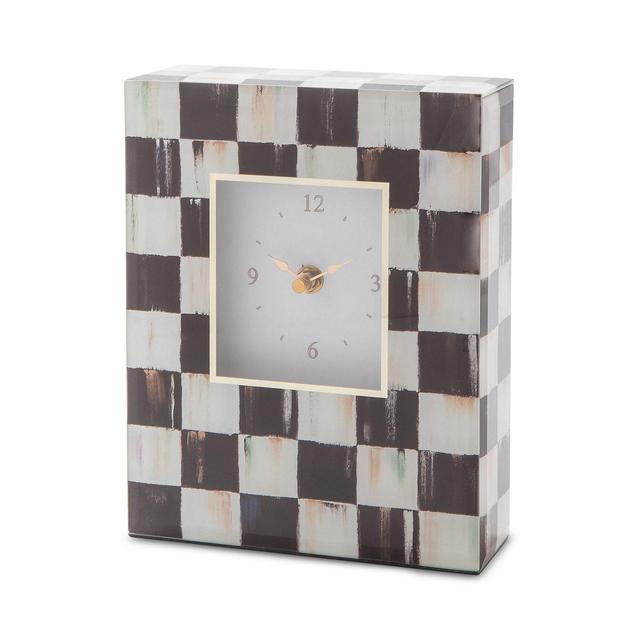 Mackenzie-Childs Courtly Check Carriage Clock