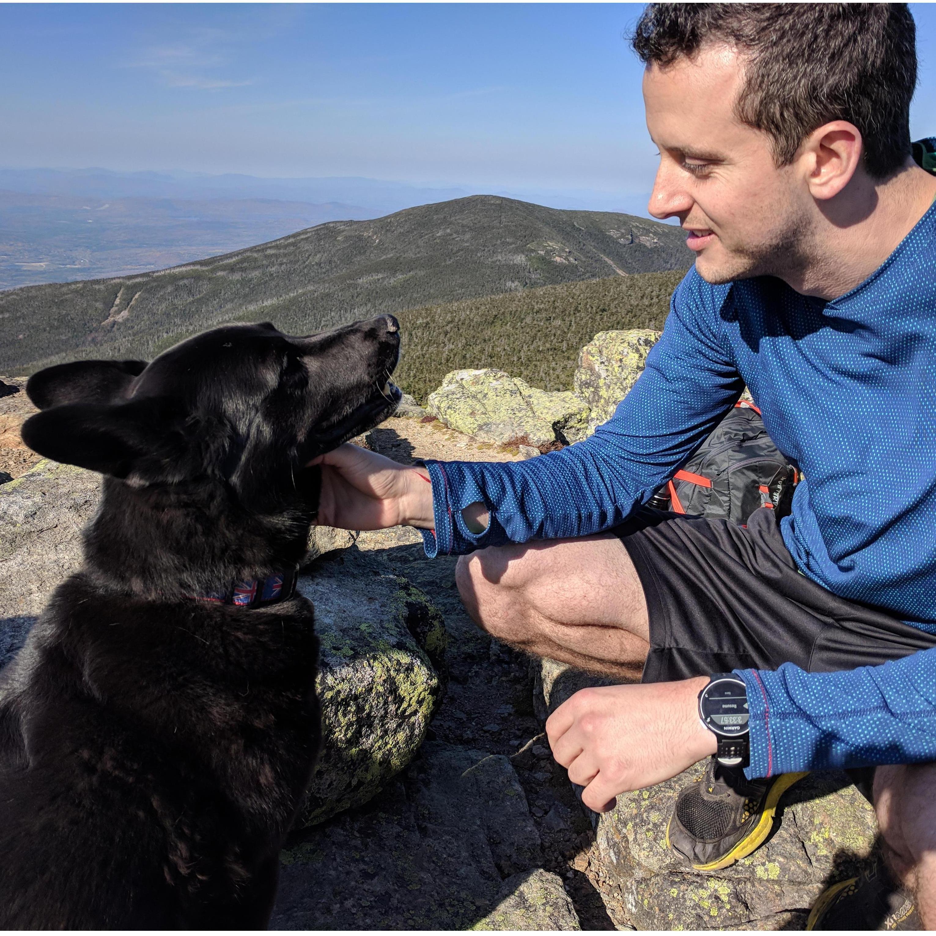 Emma (aka the Bear) with the love of her life, David.  Emma Bear (and Wiggles) played a pivotal role in how David and I got together. Although Emma Bear has since passed, she is always remembered.