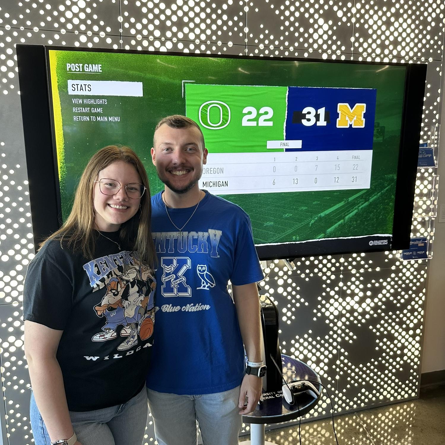 Graham and Lexie at Callen’s 12th birthday party! Lexie beat Graham at College Football ‘25!