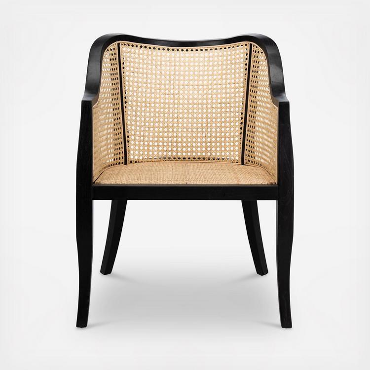 Safavieh maika best sale cane dining chair