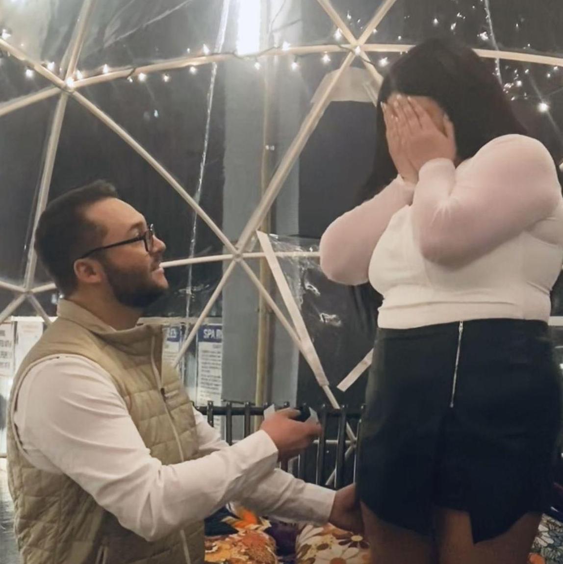 Reality finally sunk in, and the happy tears still haven't stopped to this day. Ashtin had a dream he proposed in Nashville before they left town.