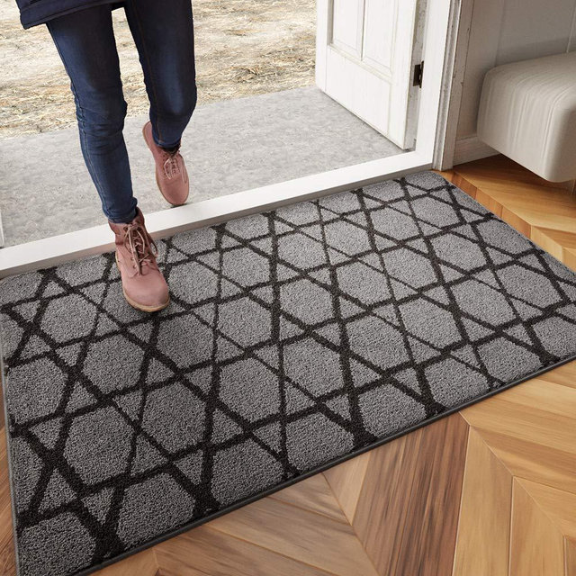 DEXI Original Indoor Doormat, Durable Absorbent Door Mats Indoor Rug, 59x36 Machine Washable Low-Profile Inside Door Mat for Entryway