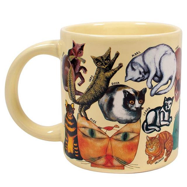 Artistic Cat Mug - Famous Artist Depictions of Kittens in History - Comes in a Fun Gift Box