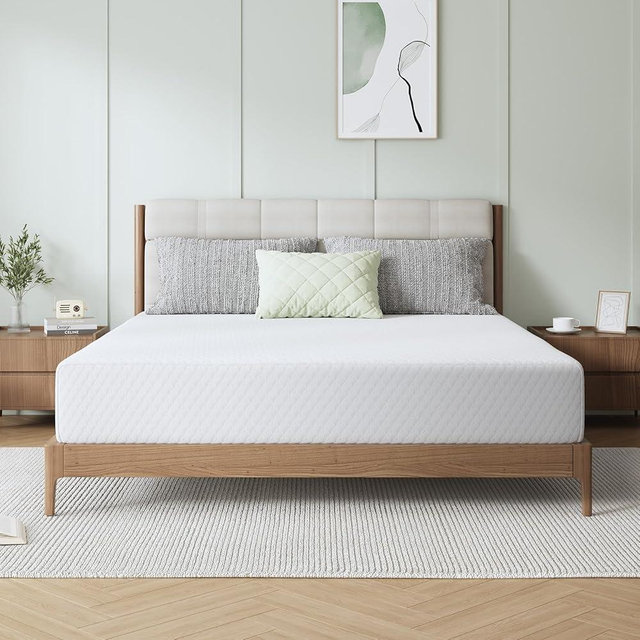 Novilla 12 Inch King Size Mattress, King Memory Foam Mattress for Motion Isolation & Contour Support with Cooling Wave-Cut Foam & High-Density Support Foam Mattresses in a Box Medium Firm Feel