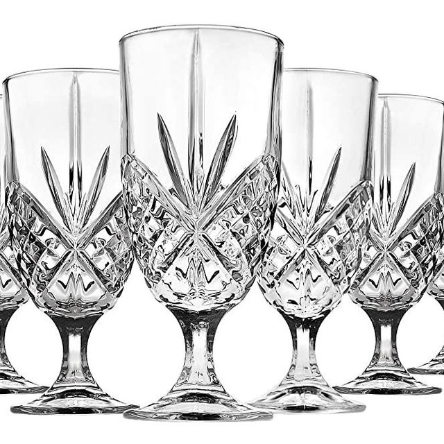Godinger Iced Tea Beverage Glasses Cups, Dublin - 16 oz, Set of 6