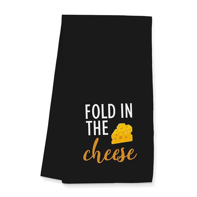 Gleegreets Funny Towels Gifts, Fold in The Cheese Towels for Kitchen Bathroom Decor (16x24 inches)