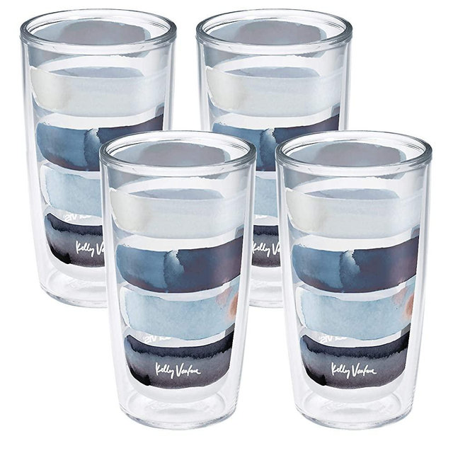 Tervis Kelly Ventura - Crystal Insulated Tumbler, 16oz-4pk, Sorbet Stripe