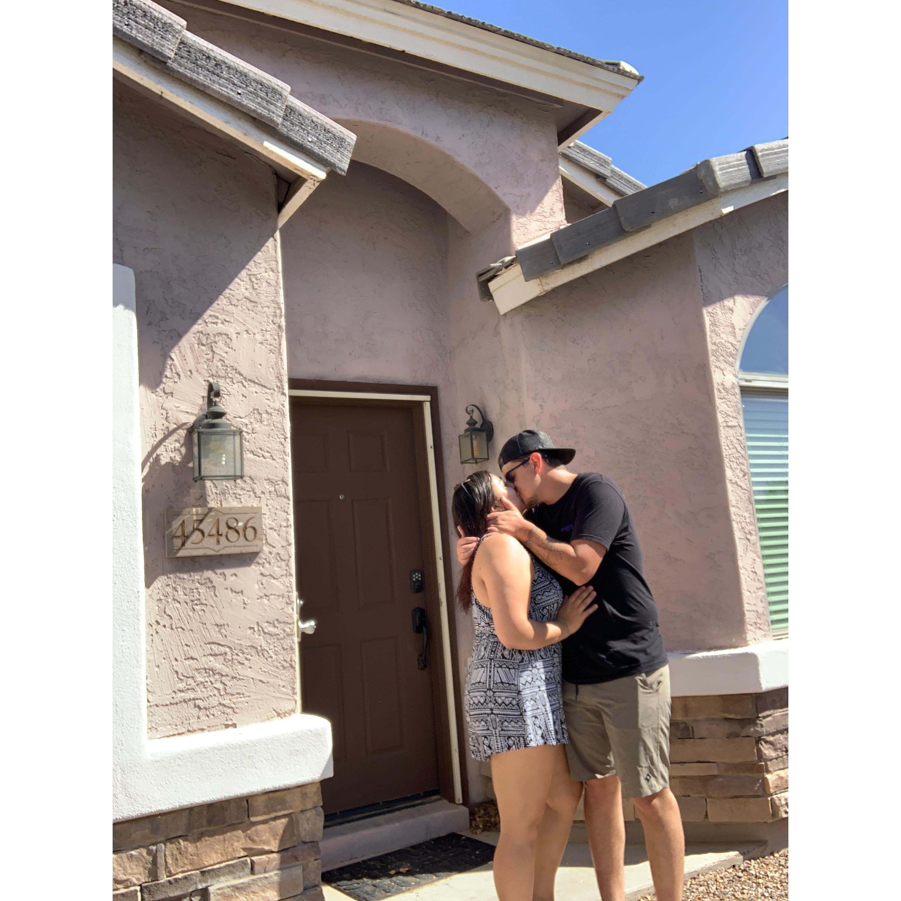 Kissing our home in Maricopa Goodbye, and moving to Atlanta!