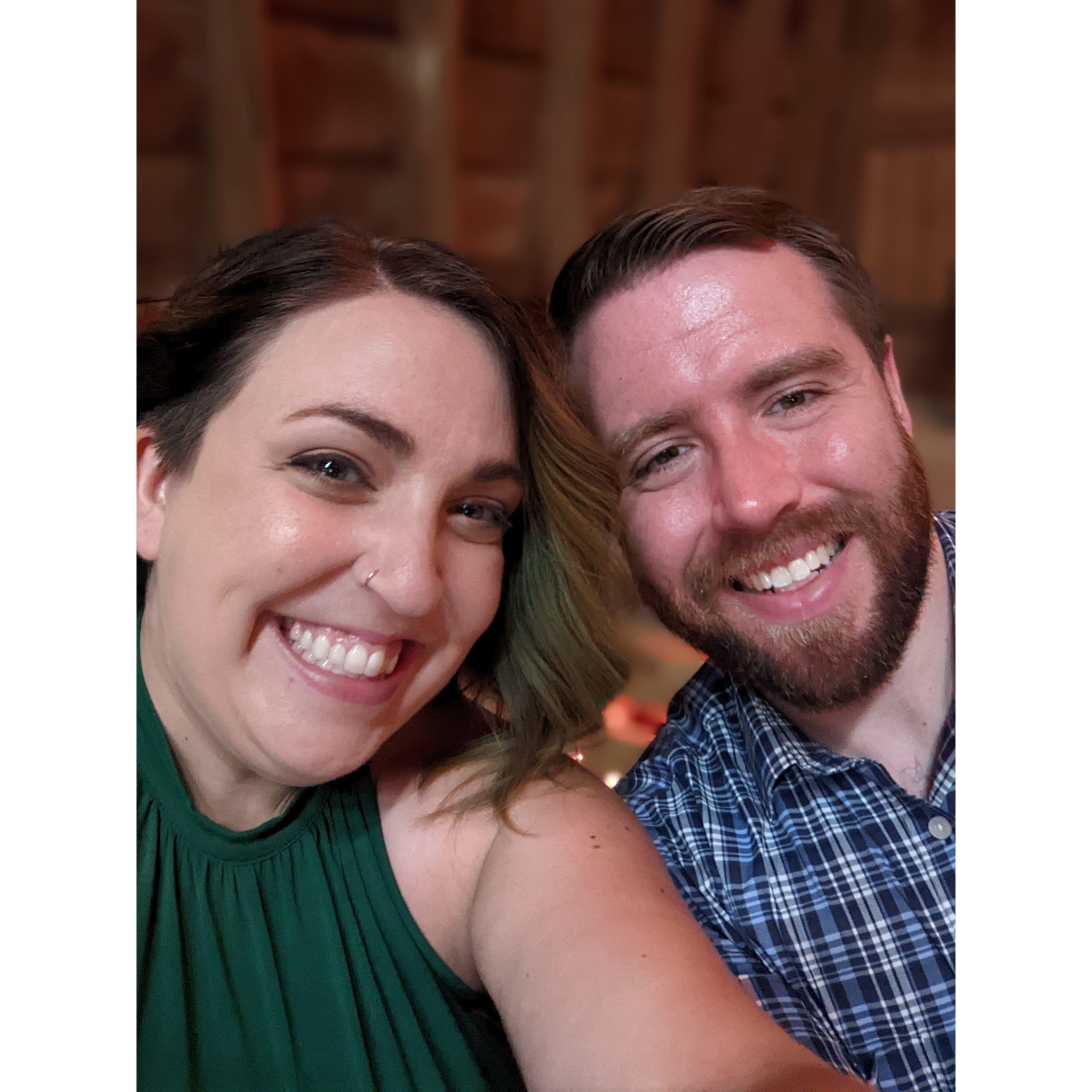 9/17/2022 - In a year of new hobbies and activities, Jess and Don snapped a quick selfie at a dear friends wedding. Just another day in a year full of big changes.