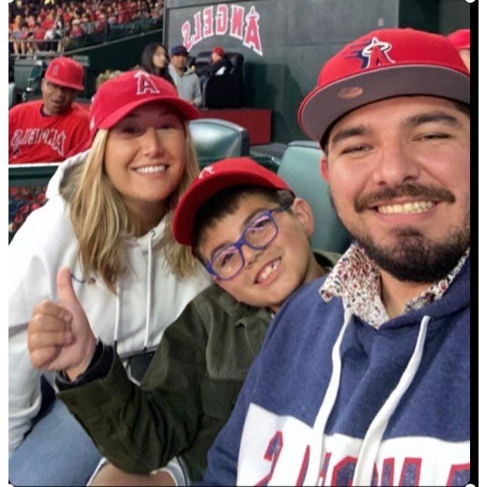 Watching the Angels lose, as a family