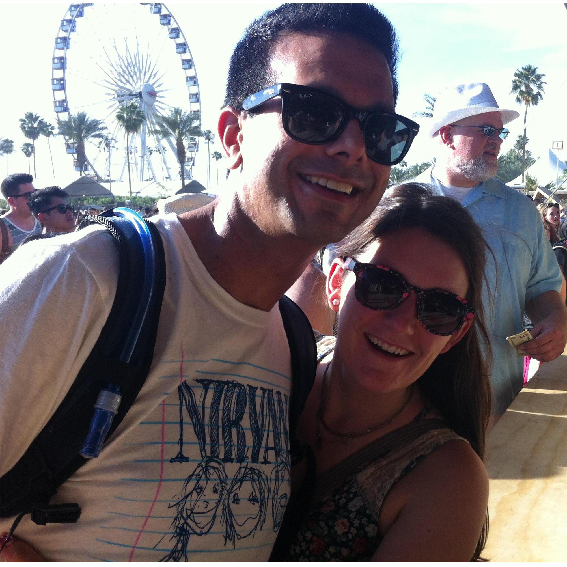Coachella! We love going to concerts and music festivals together