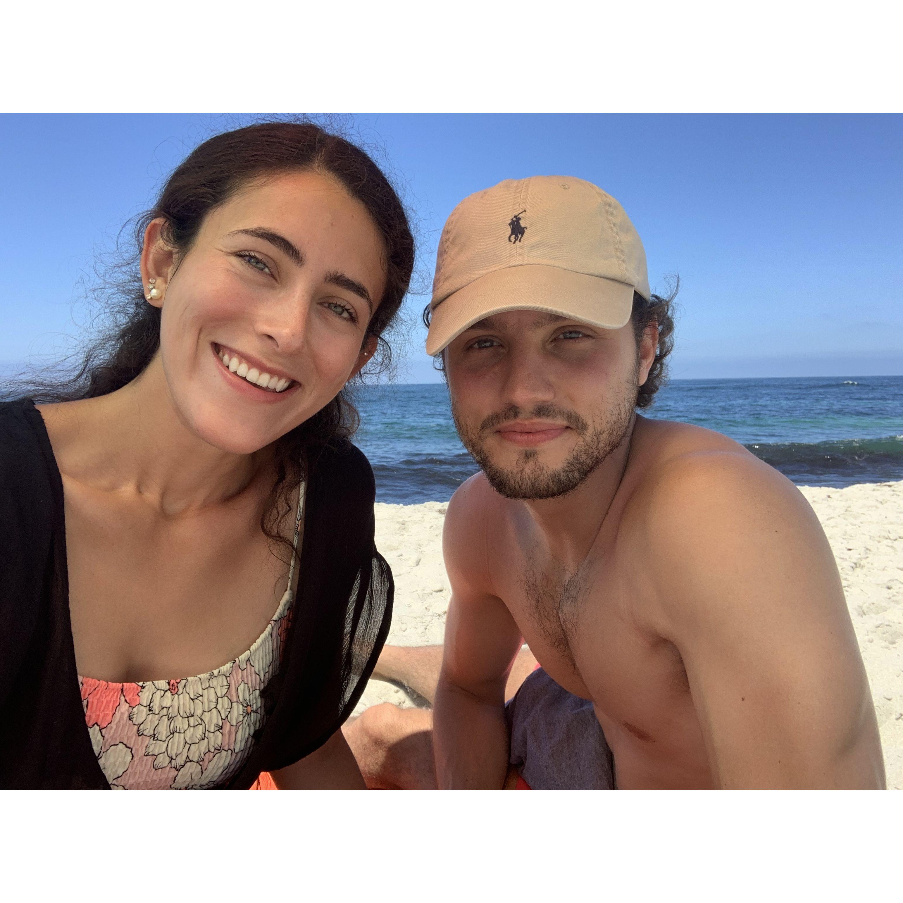 August 2020 - Soaking up some sun in La Jolla, CA after attending Delaney & Michael's wedding