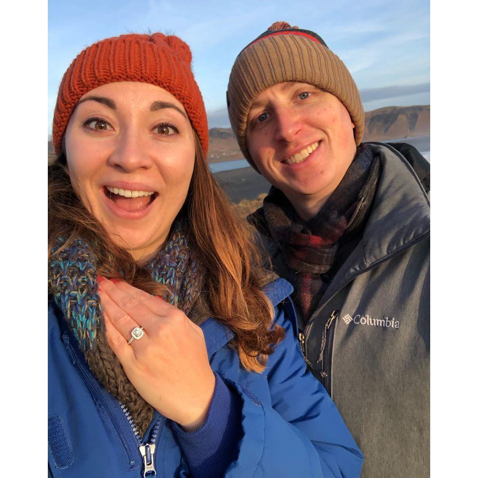We couldn't contain our excitement the day after our engagement!