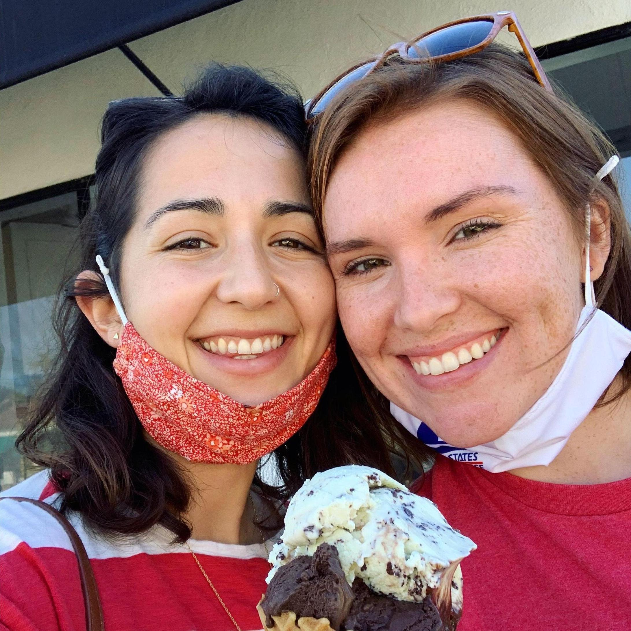 Ice cream in Santa Barbara. January 2021