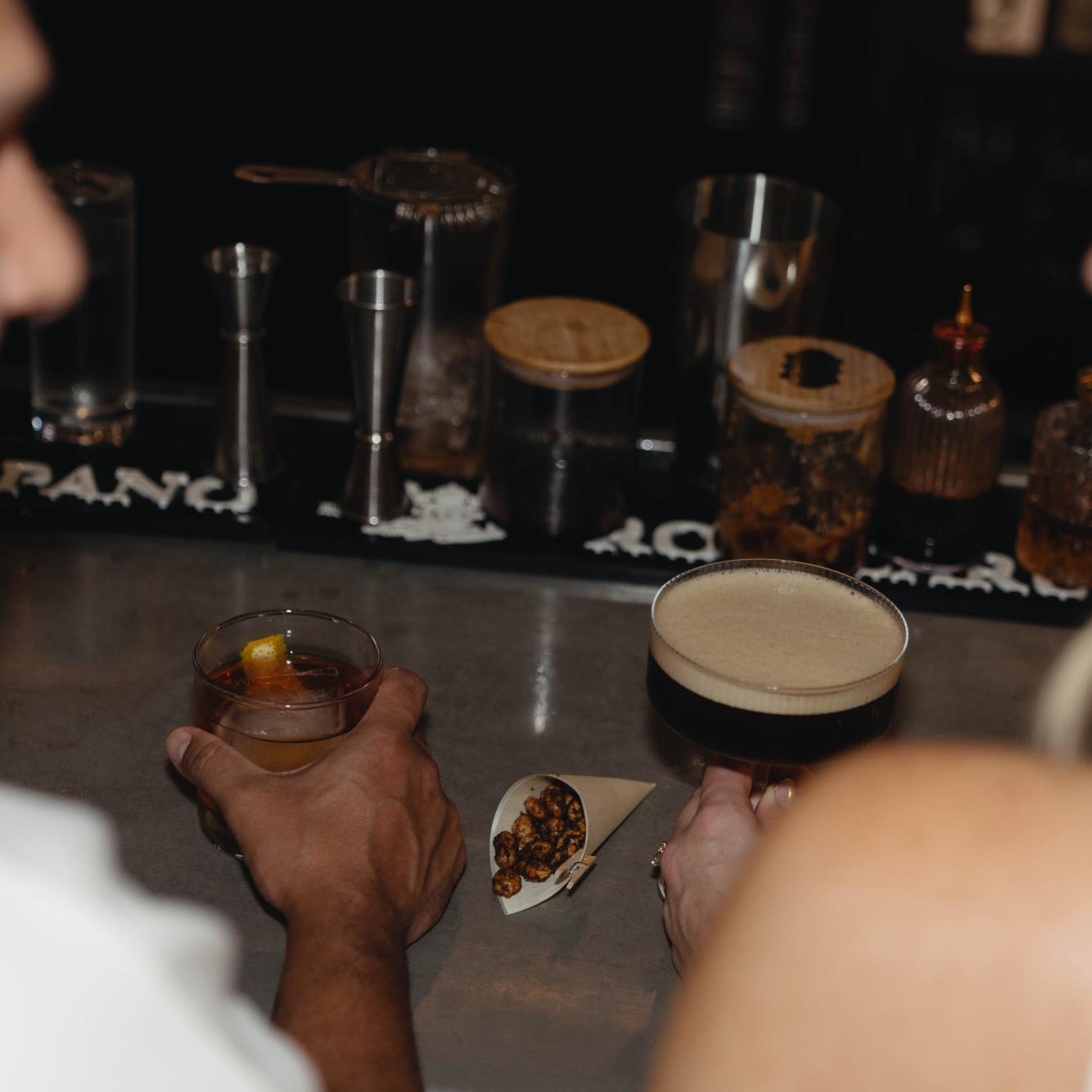 One thing about us, our favorite drinks are Espresso Martini (with repo) and an Old Fashioned