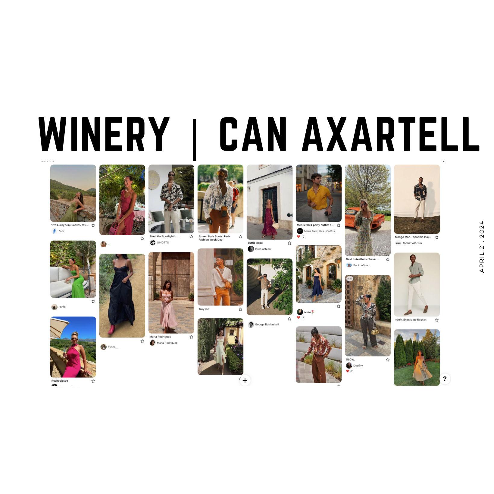 Winery @ Can Axartell outfit inspiration. Think high class, bougie! Have fun with it! Wear what makes you feel confident