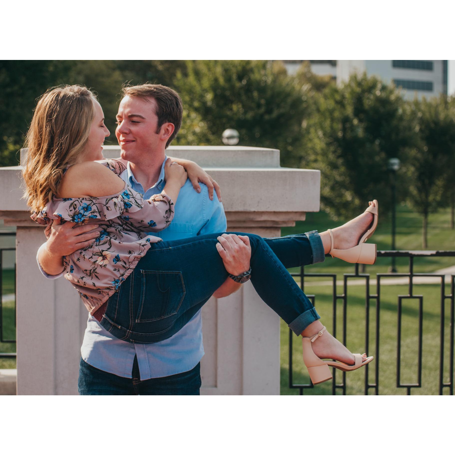 He really sweeps me off my feet. (PC: Taylor Cook)