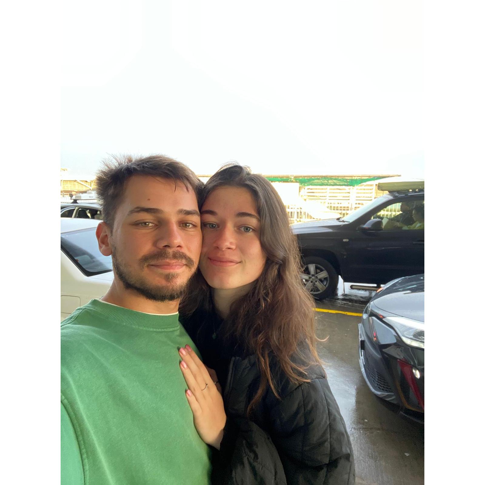 Our first airport goodbye - July 2023