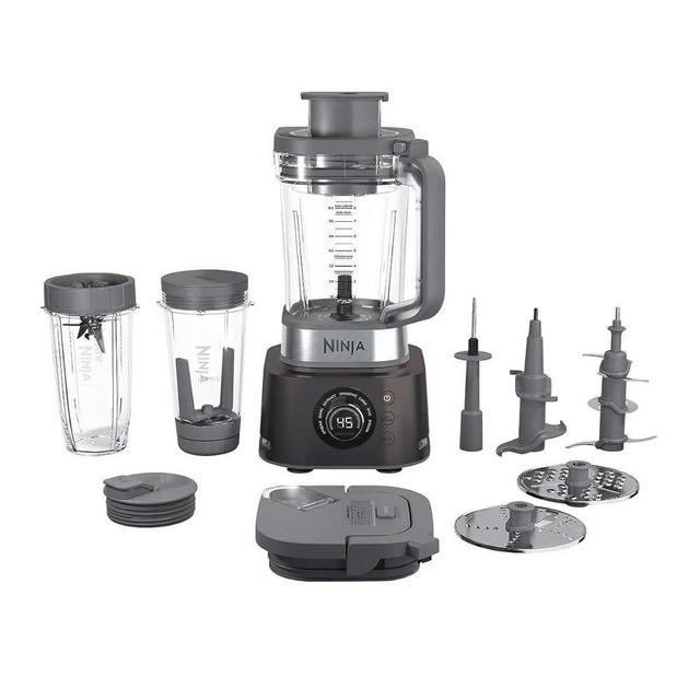 Ninja CO401B Foodi Power Blender Ultimate System with 72 oz Blending & Food Processing Pitcher, XL Smoothie Bowl Maker and Nutrient Extractor* & 7 Functions, Black