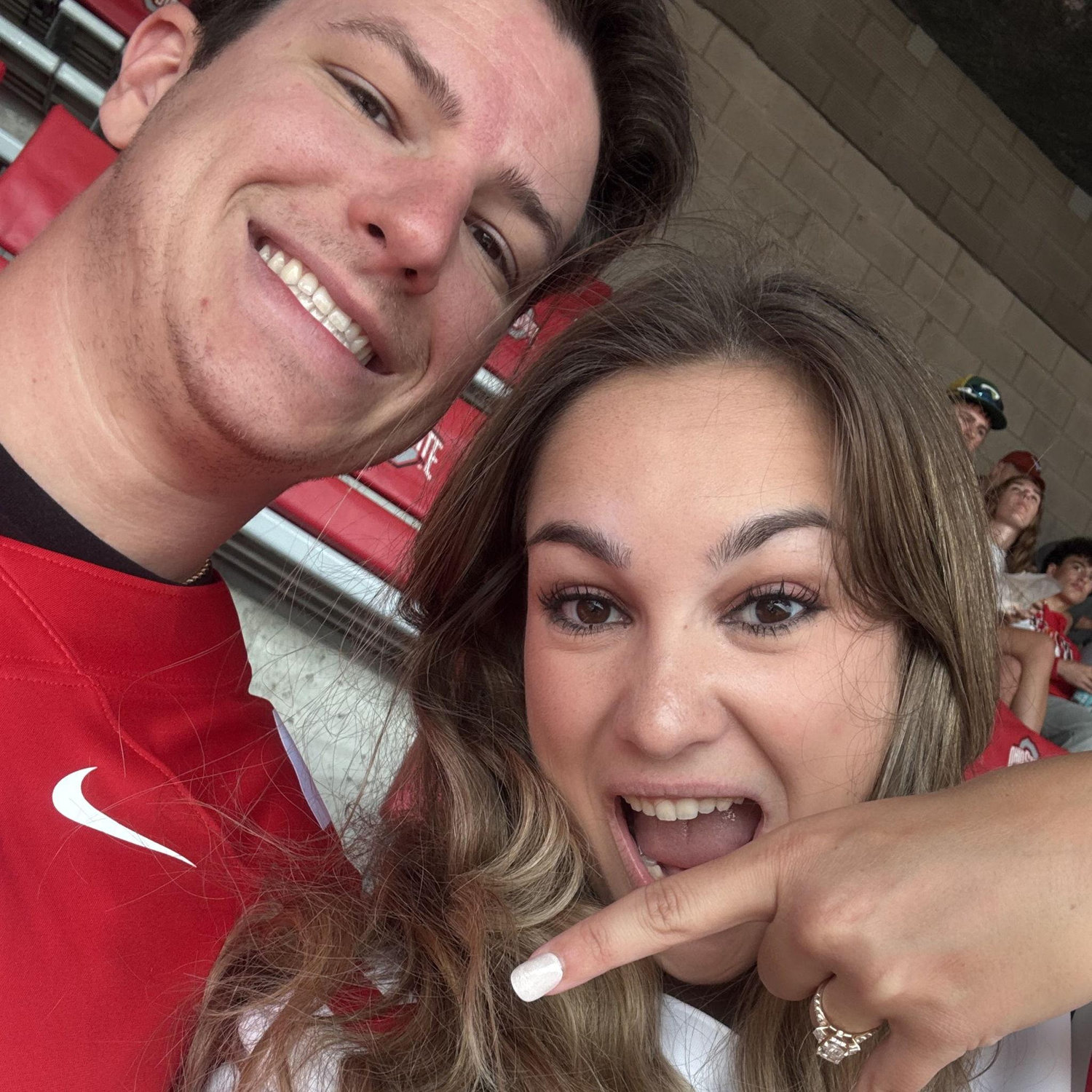 Horns down at the Texas game