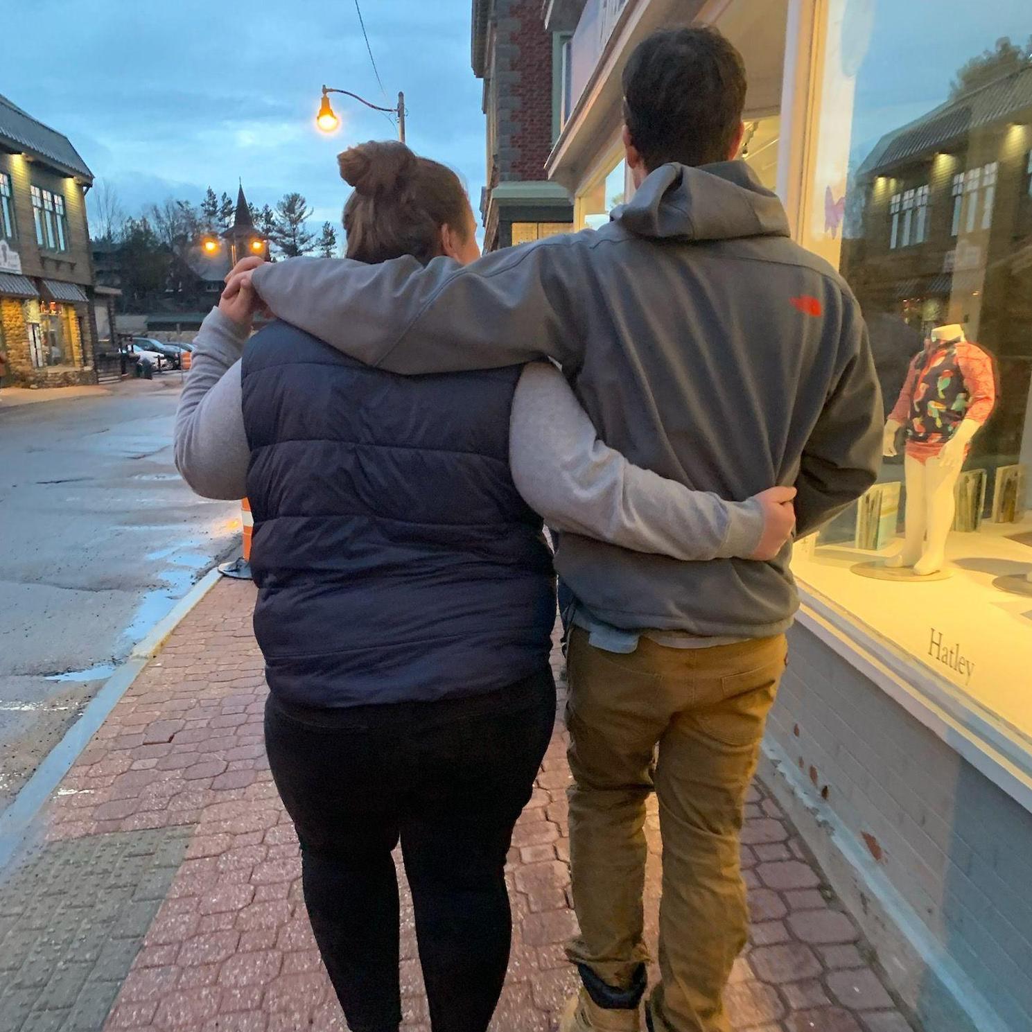 Christal's sister snapped this candid on our first family getaway to Lake Placid