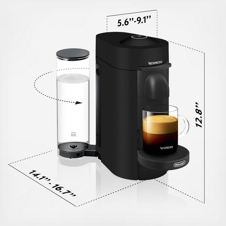 Nespresso, VertuoPlus Deluxe Coffee & Espresso Machine and Milk