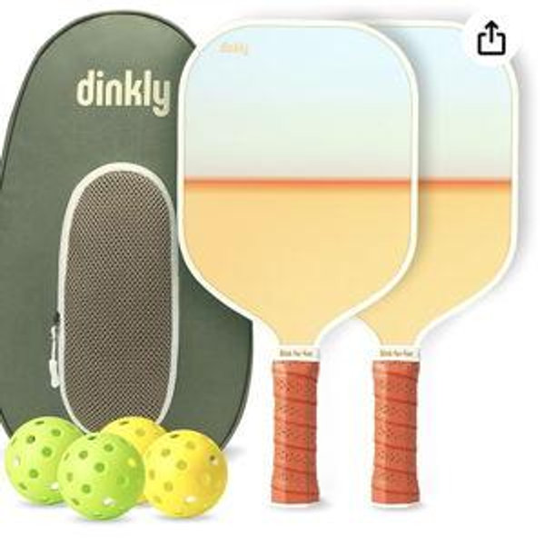 Pickleball Paddles Set of 2/4- USAPA Approved Graphite/Fiberglass Pickleball Racket, 2 Pickleball Rackets, 4 Balls and 1 Portable Carry Bag, Aesthetic Pickle Ball Set for Men Women Beginners