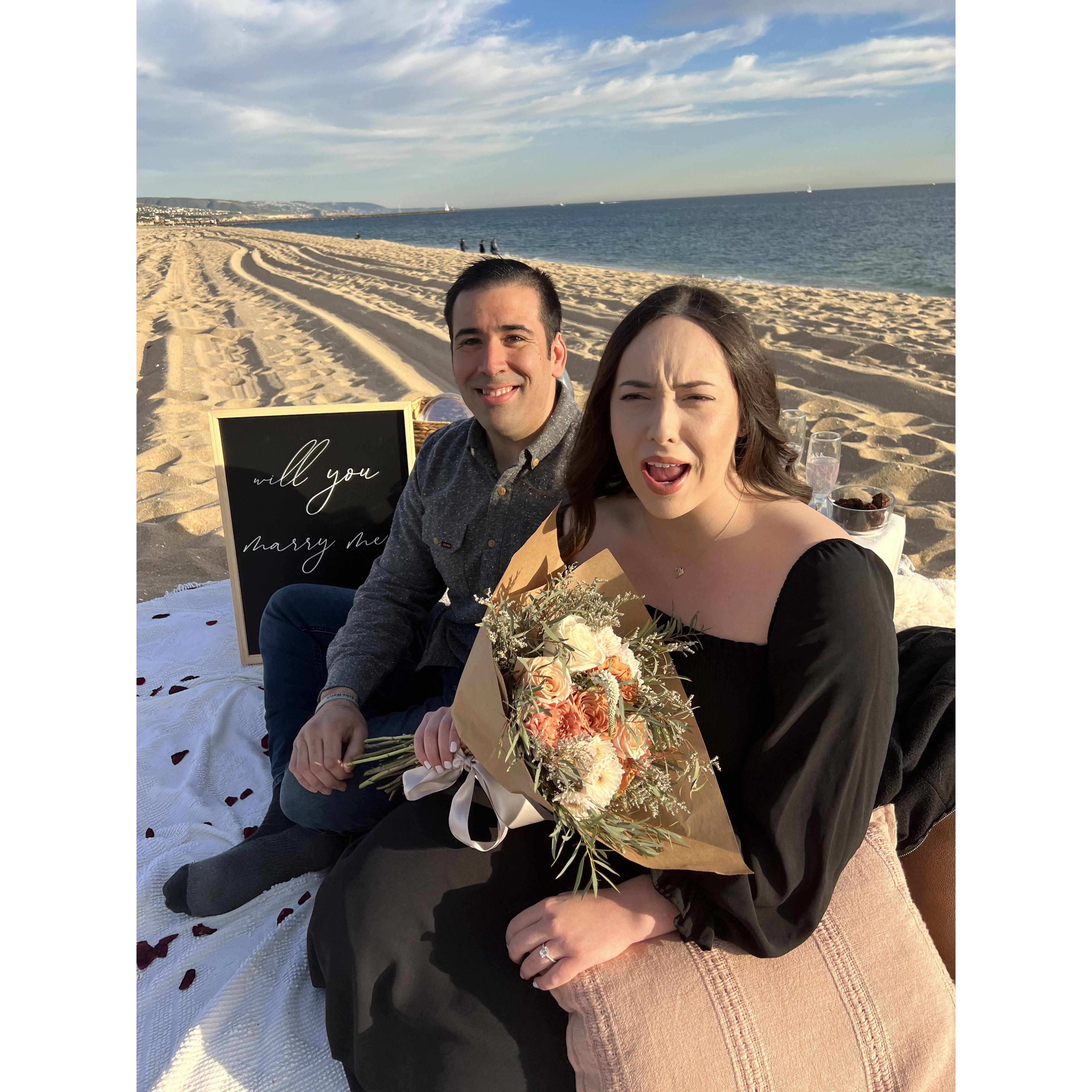 Ally's confusion and shock after just getting engaged!