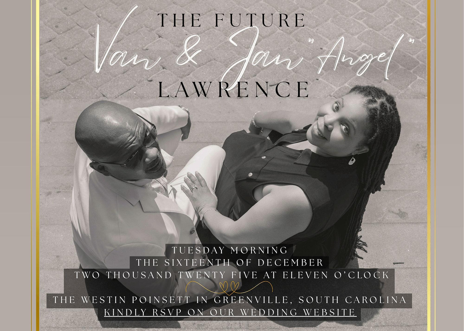 The Wedding Website of Jan "Angel" Lattimore and Van Lawrence