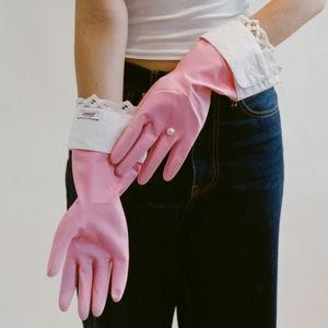Pink Rubber Host Gloves | Gohar