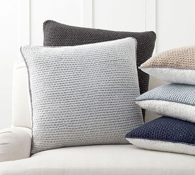 Thermal Knit Sherpa Back Pillow Cover