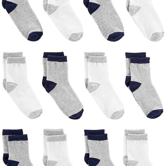 Simple Joys by Carter's Unisex Babies' Crew Socks, 12 pairs