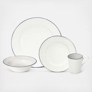 Beja 4-Piece Place Setting with Pasta Bowl and Mug, Service for 1