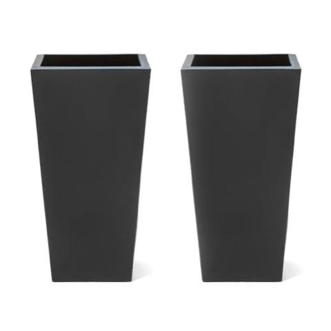 Tall Square Tapered Planter 2-Pack