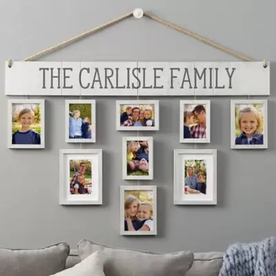 Wallverbs™ Our Family Personalized Hanging Picture Frame Set