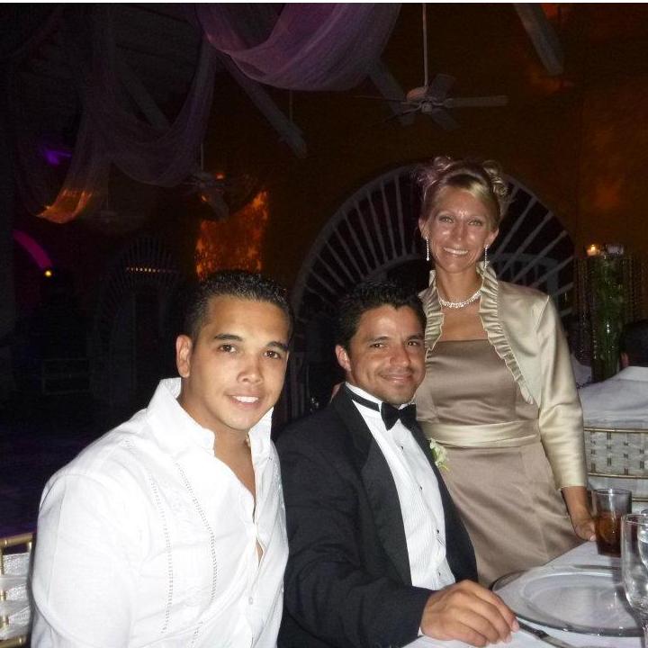 In Cartagena, Colombia at Santiago and Liza's wedding...where the idea for a destination wedding was born. It was magical!