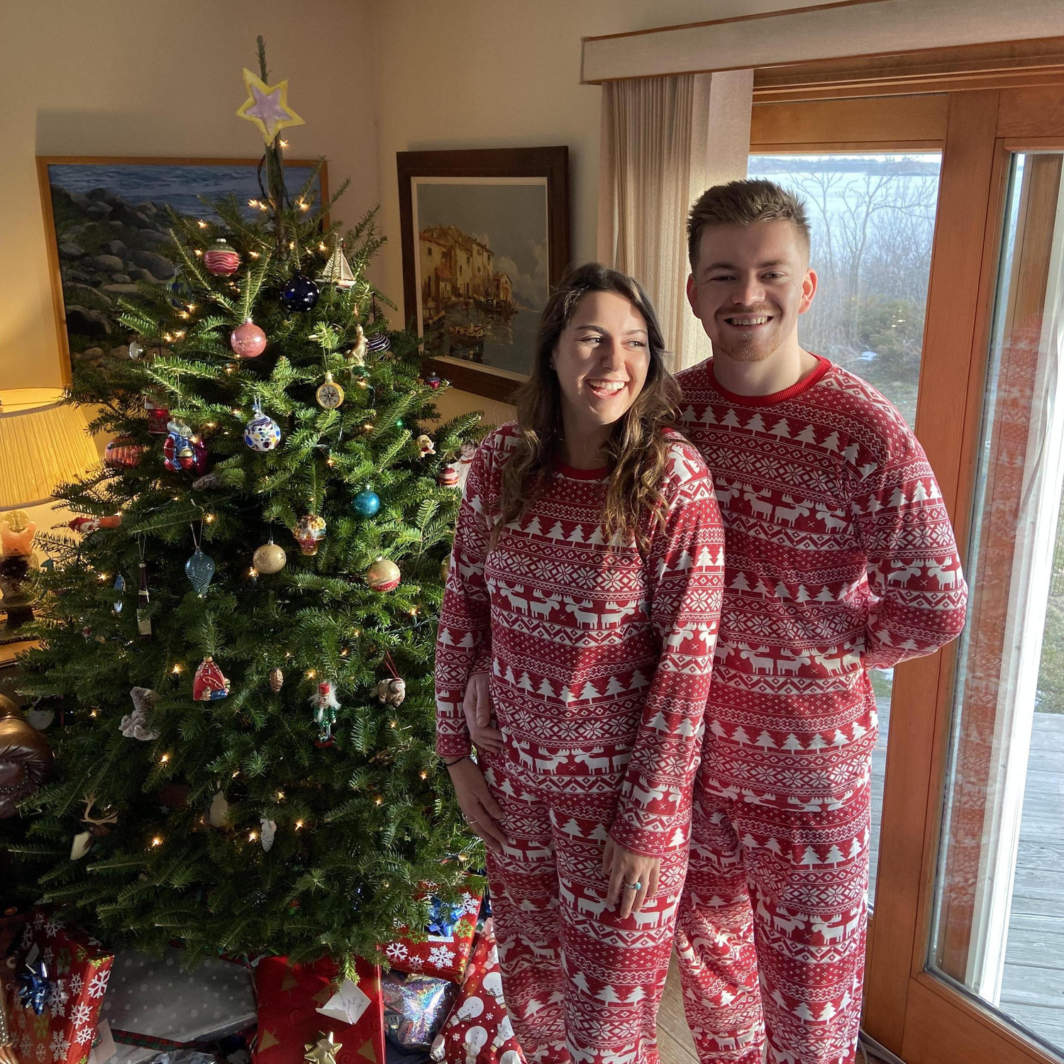 Peaks Island, Maine
12/25/2019
Our first Christmas we spent together! Caroline made us start the tradition of matching Christmas pj's, so American.