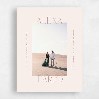 Café au Lait, Brown Wedding Save the Date - Gothenburg Photo