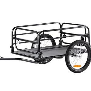 VEVOR Bike Cargo Trailer for Beach, 88/100/160 lbs Load Capacity, Heavy-Duty Bicycle Wagon Cart, Foldable Compact Storage with Universal Hitch