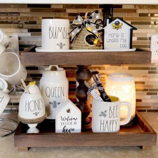 Tiered Tray, Farmhouse Decor, Wedding...