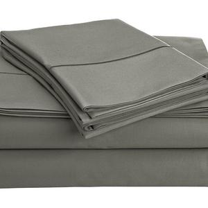 Chateau Home Collection - CHATEAU HOME COLLECTION 800-Thread-Count Egyptian Cotton Deep Pocket Sateen Weave King Sheet Set, Charcoal