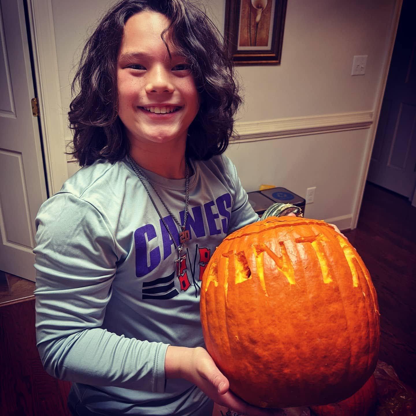 Tyler's pumpkin: "Atanta"